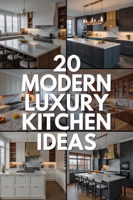 20 Modern Luxury Kitchen Ideas That Feel High-End & Timeless