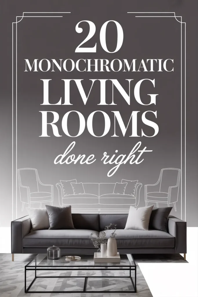 20 Monochromatic Living Room Ideas for Clean, Curated Modern Interiors