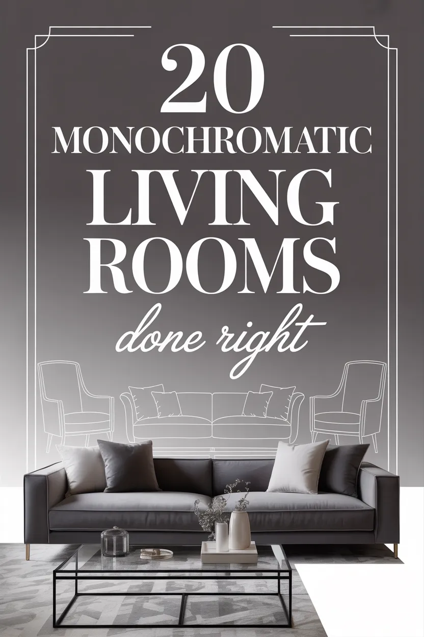 20 Monochromatic Living Room Ideas for Clean, Curated Modern Interiors