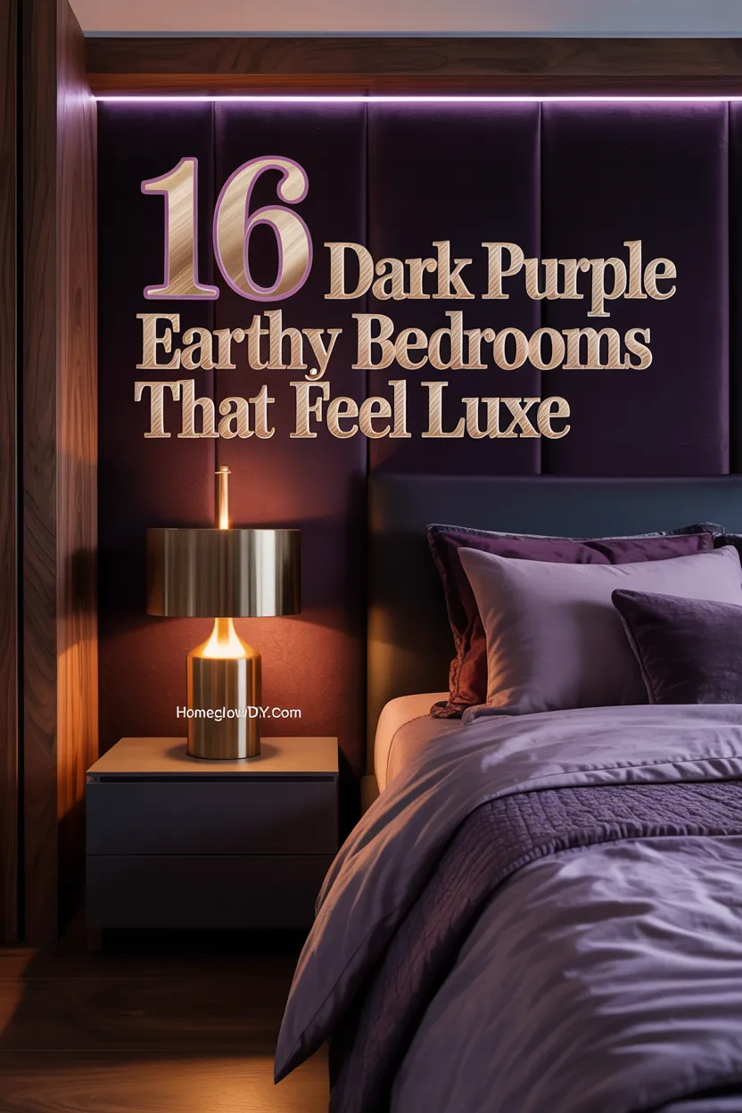 16 Purple Earthy Bedroom Ideas That Feel Warm, Moody, and Dreamy