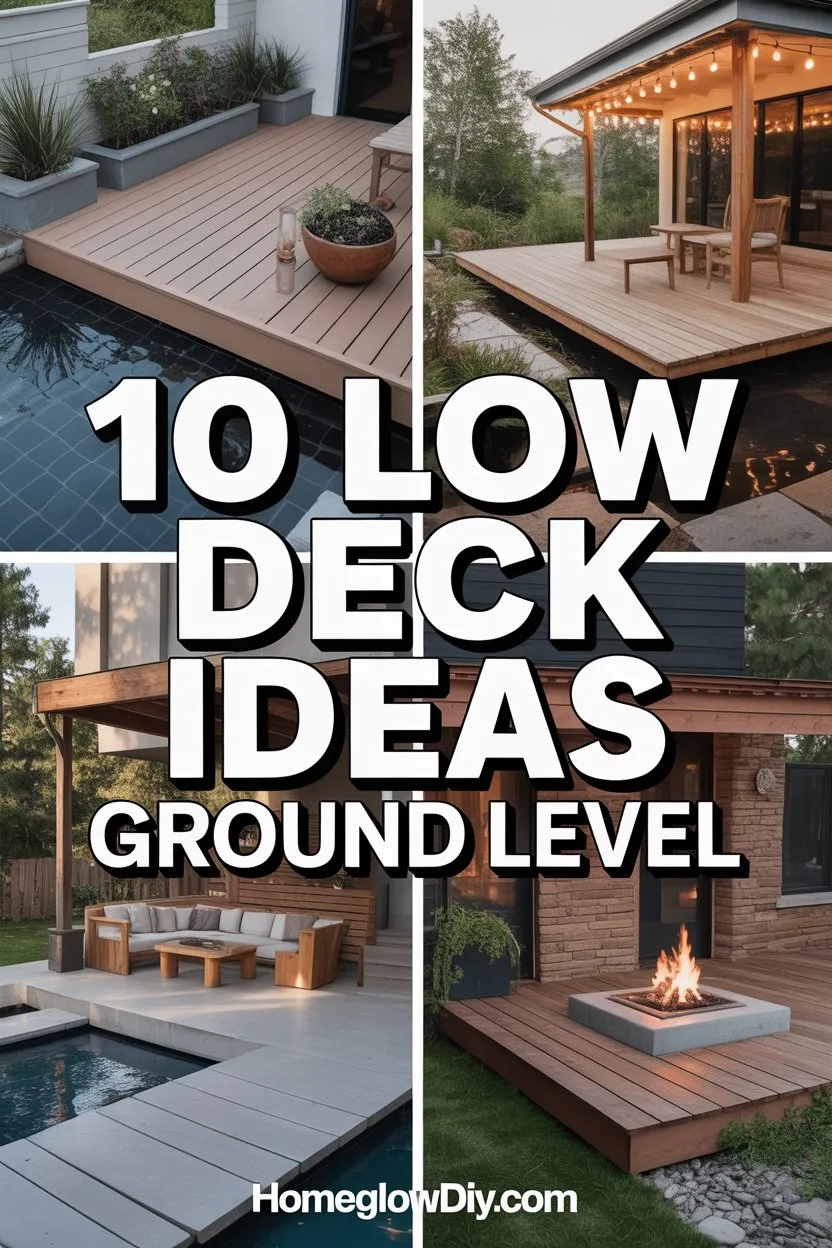 10 Low Deck Ideas Ground Level No Deck to Dream Backyard Retreat
