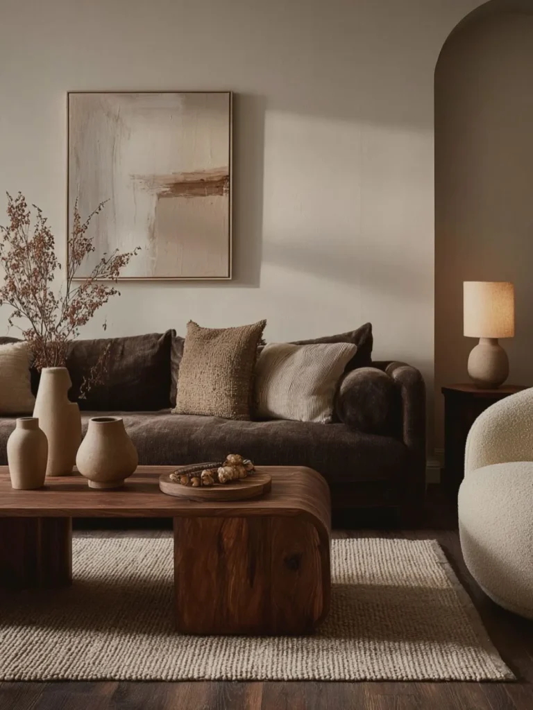 15 Earth Tone Minimalist Living Room Ideas for a Calm Home