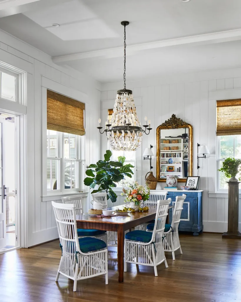 15 Coastal Farmhouse Dining Room Ideas for a Serene and Stylish Space