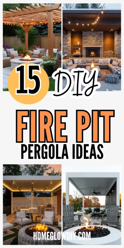 15 DIY Fire Pit Pergola Ideas Any Budget Backyard to a Cozy Social Outdoor Retreat