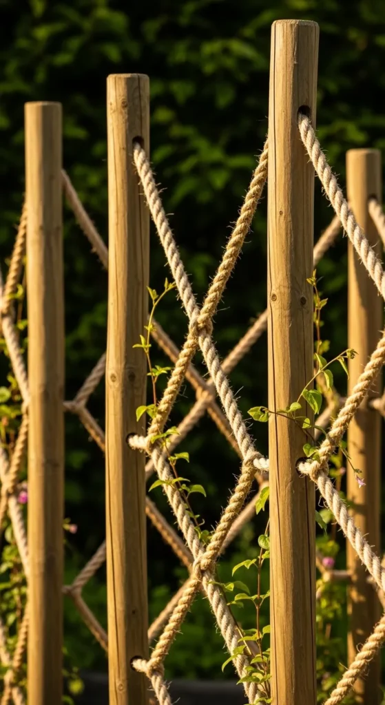 Privacy Rope 15 Patio Privacy Trellis Ideas Bare Backyard to Stunning Retreat
