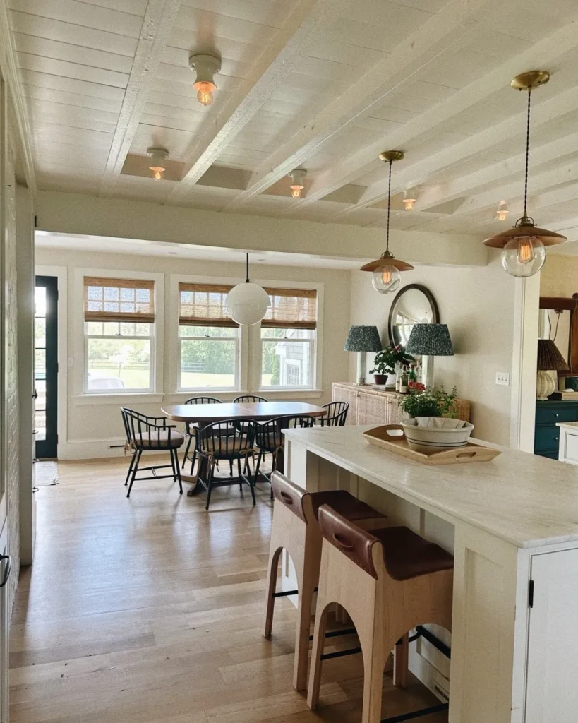 15 Coastal Farmhouse Dining Room Ideas for a Serene and Stylish Space