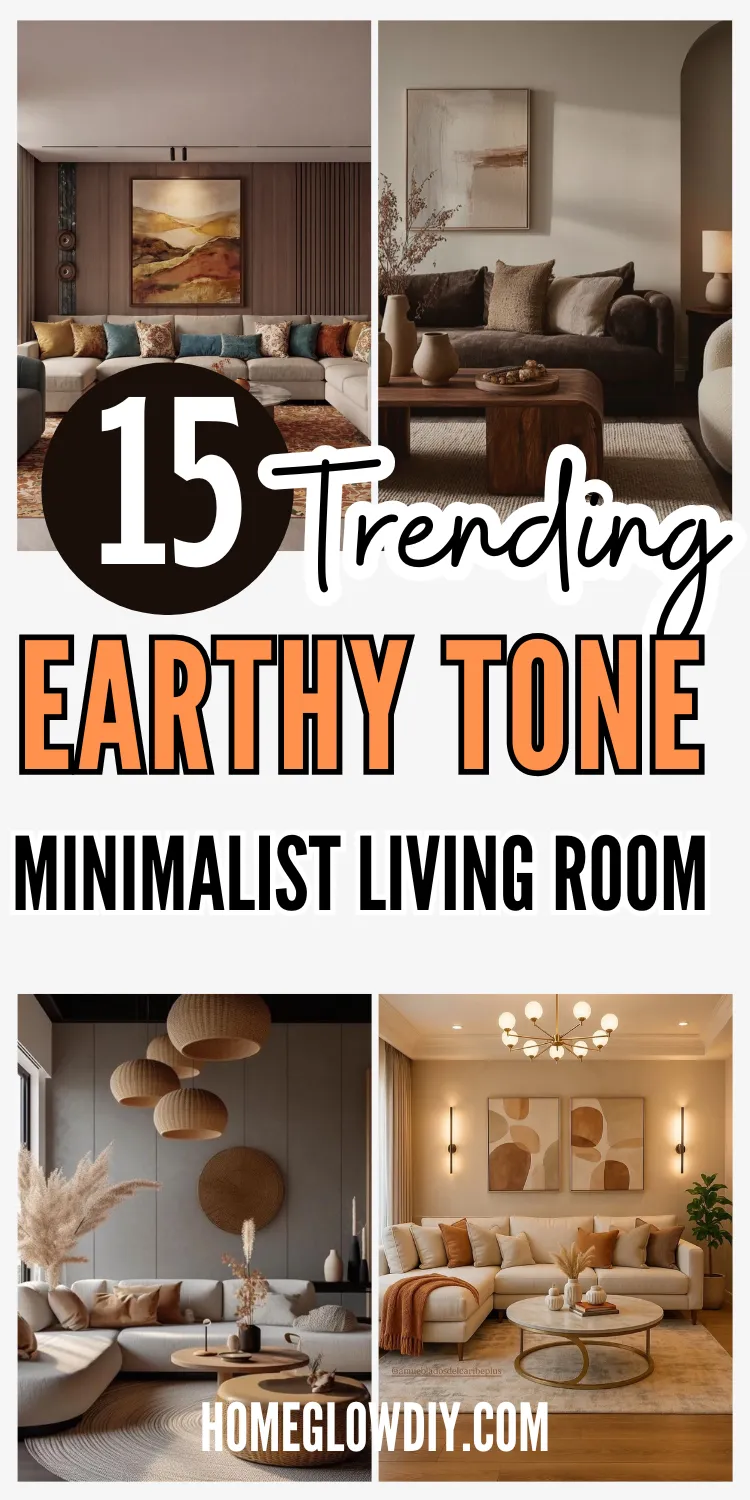 15 Earth Tone Minimalist Living Room Ideas for a Calm Home
