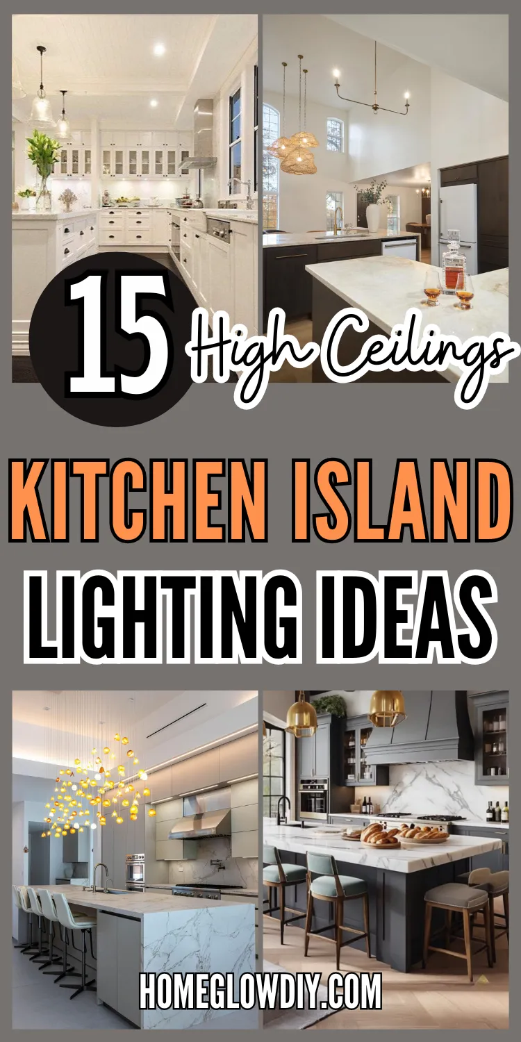 15 Kitchen Island Lighting Ideas for High Ceilings Grand Statement