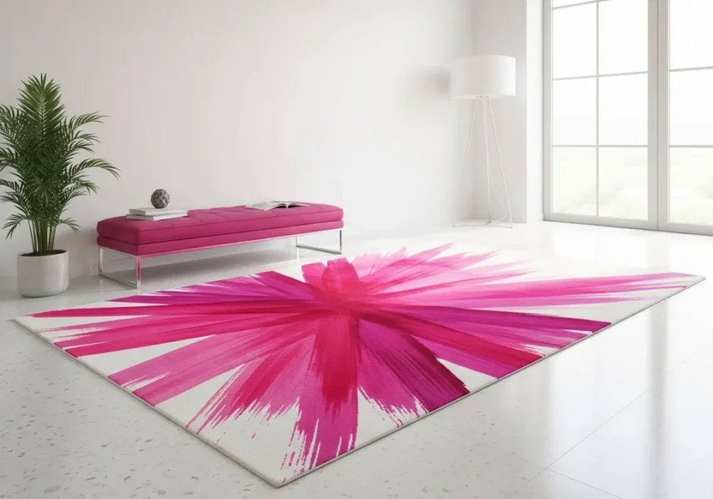 Pink Hallway Rug Patterns 10 Hot Pink Rug Ideas for Living Room High Fashion Statement