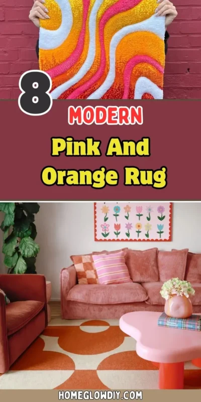 8 Pink and Orange Rug Ideas Bold Retro to Boho Floor Styles