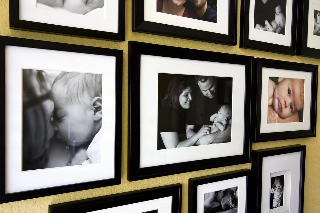 Photo gallery wall