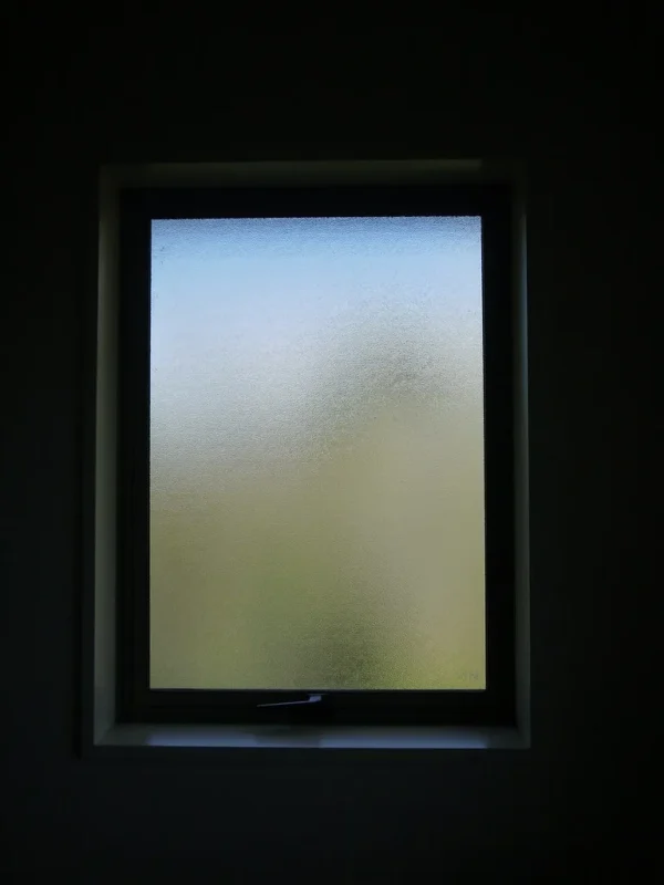 Frosted glass window