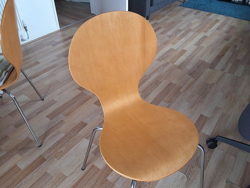 Bent plywood wooden dining chair, thrift store flip idea for painted dining chairs